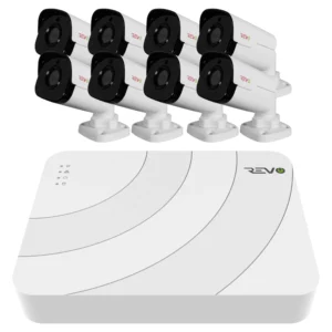 Ultra HD 8CH 2TB NVR Security System with 8 Cameras | Revo America